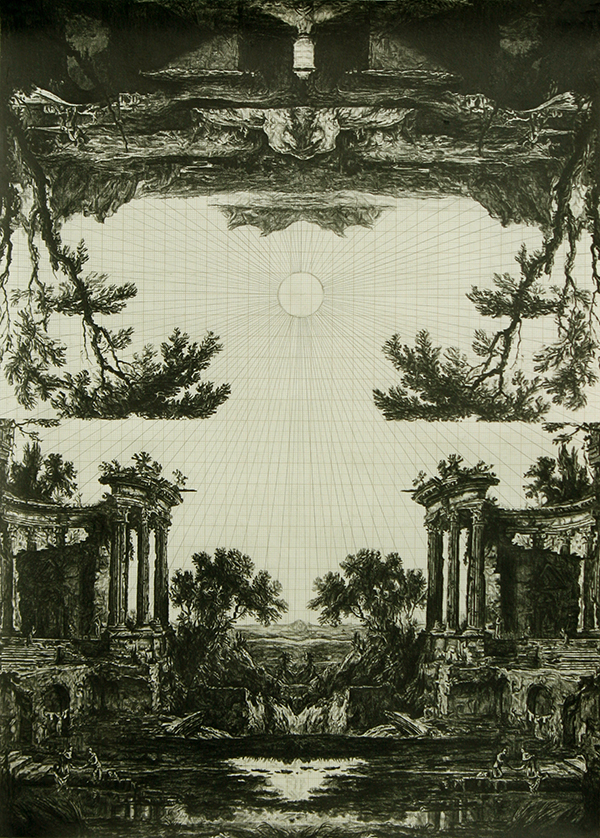Fruit of the Pleroma (after Patel), graphite on graph paper, 40cm x 29cm, 2011