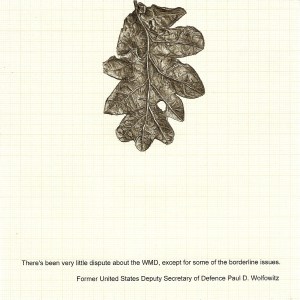 Sibyl's Litter, graphite and printed text on graph paper, 14.5cm x 14.5cm, 2012