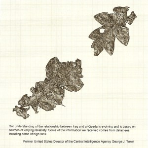 Sibyl's Litter, graphite and printed text on graph paper, 14.5cm x 14.5cm, 2012
