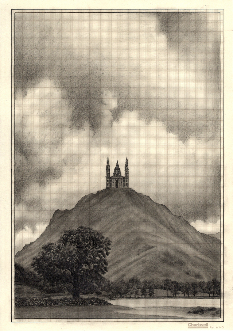 Peak Pastoral, graphite on graph paper, 29.7cm x 21cm, 2015(s)